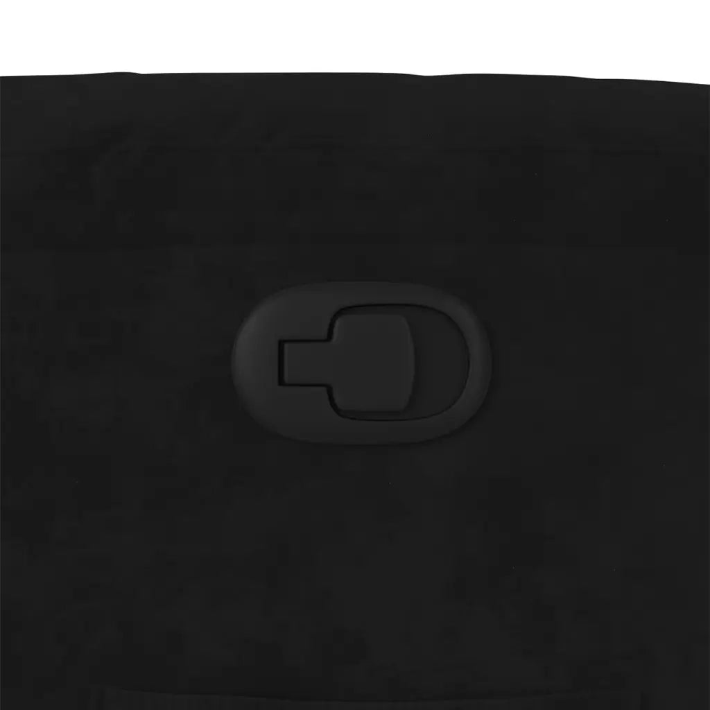 Poltrona Reclinabile Nera in Velluto 373506