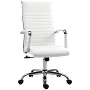 Sedia da Ufficio Girevole Regolabile con Braccioli ¨C Minimal ¨C Bianco 54x62x104-114 cm