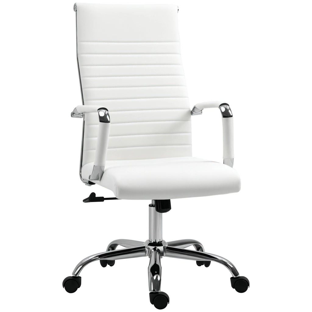 Sedia da Ufficio Girevole Regolabile con Braccioli ¨C Minimal ¨C Bianco 54x62x104-114 cm