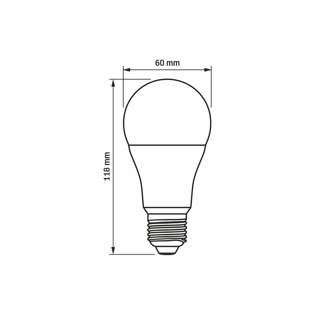 Videx lampadina LED A60 12W E27 1180lm 4000K luce neutra