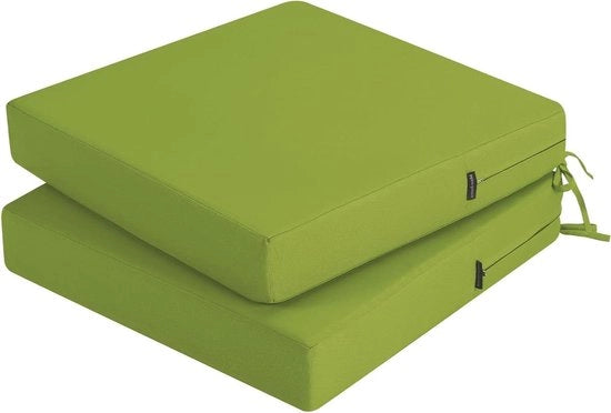 Cuscino per esterno - impermeabile - set da 2 - verde - 45 x 45 cm