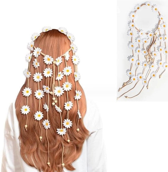 Fascia per Capelli in Stile Bohemien - Disegno Adattabile - Ideale per Matrimoni e Feste - Moda In Voga - Disegno Energetico - Fascia per Capelli
