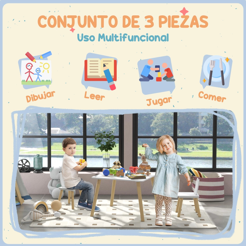 Tavolo da pranzo per bambini ¨C Minimal ¨C Bianco