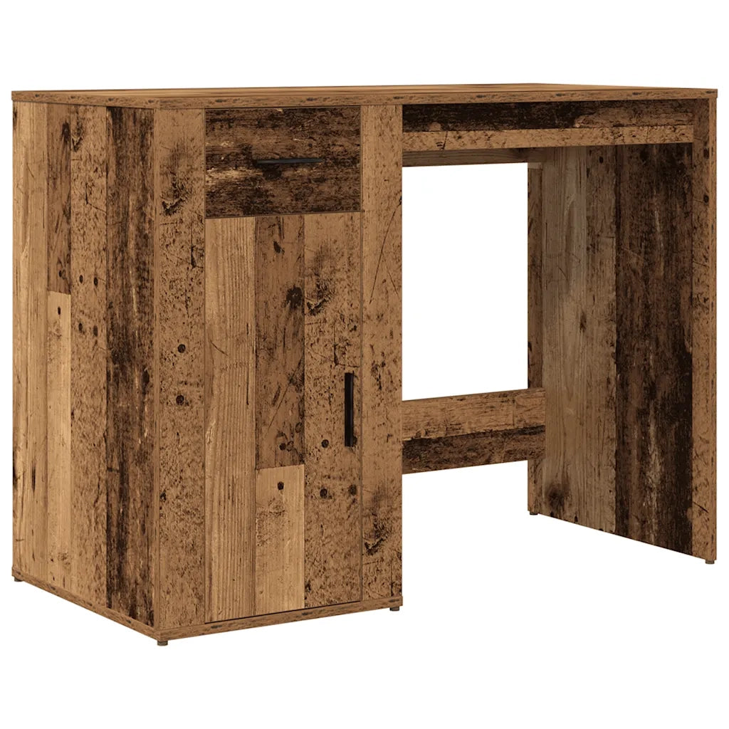 Scrivania | Tavolo da Ufficio Legno Antico 100x49x75 cm in Legno Multistrato