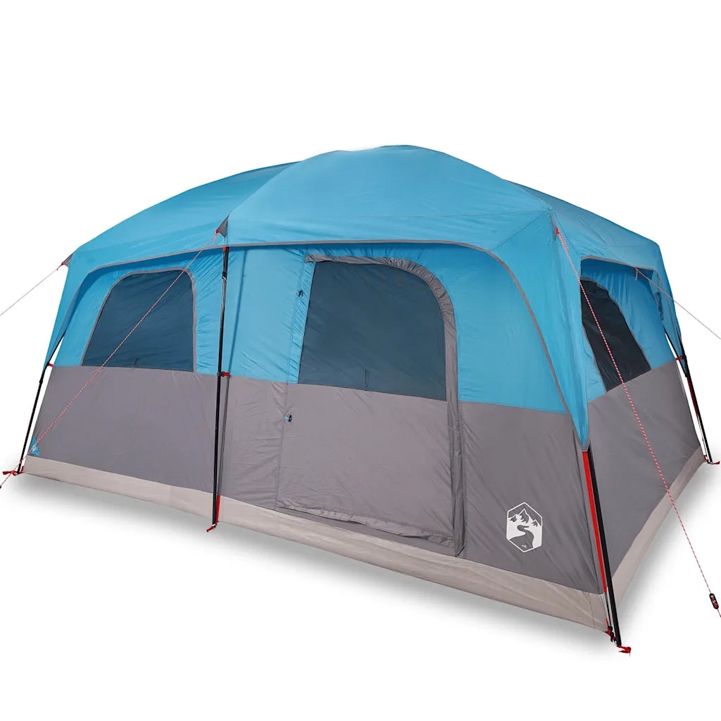 Tenda Familiare Cabina per 8 Persone Blu Impermeabile