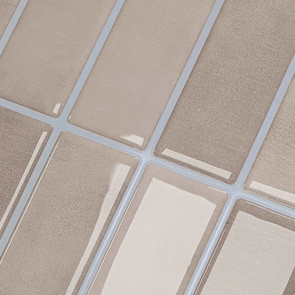 Piastrella Rettangolare 20 pcs Caffè beige 29 x 23 x 0,08 cm 42046178