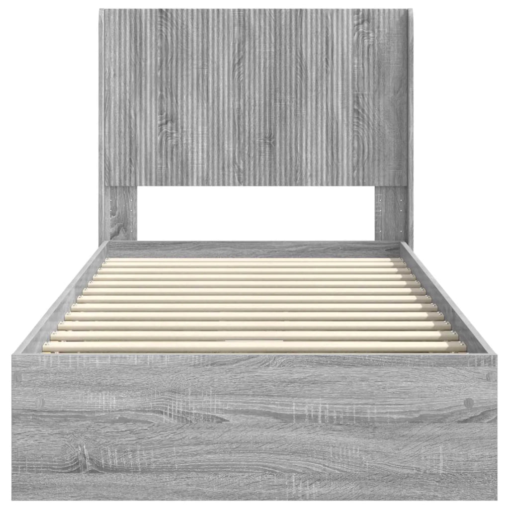 Letto da camera | Struttura del letto con stoccaggio e testata 3 pcs