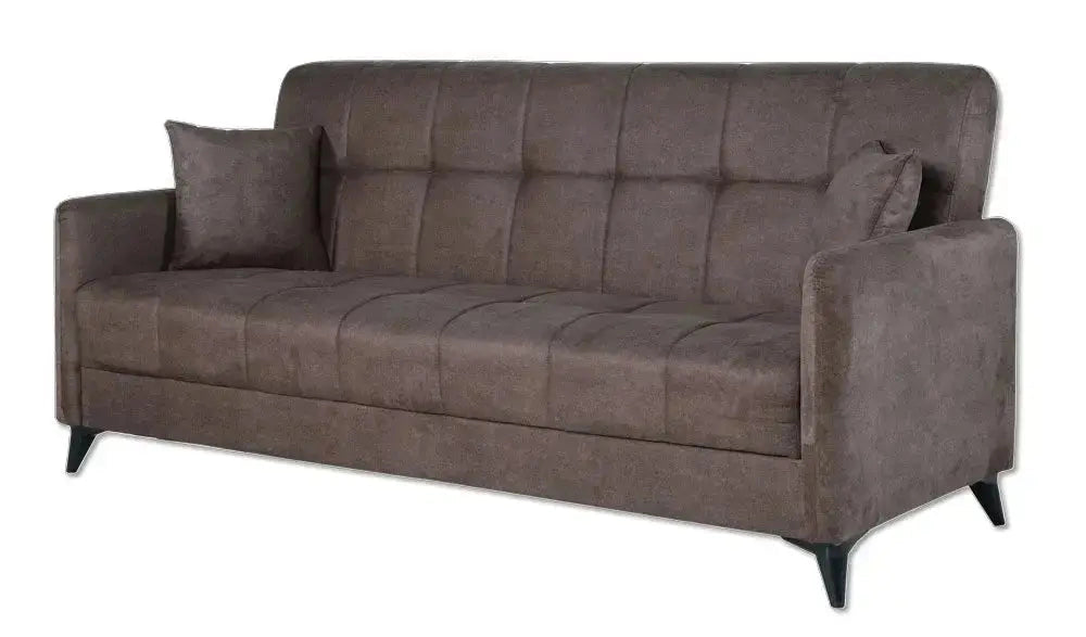 Divano egadi 3 posti recliner grigio inclusi 2 cuscini