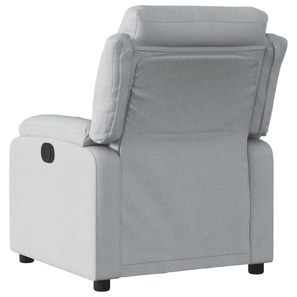 Poltrona reclinabile in tessuto grigio chiaro 3205720