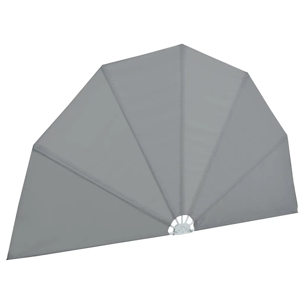 Tenda Laterale per Terrazza Pieghevole Grigio 200 cm 44576