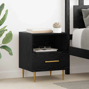 Comodino 2 pcs Nero 40 x 35 x 47,5 cm Legno multistrato 882080
