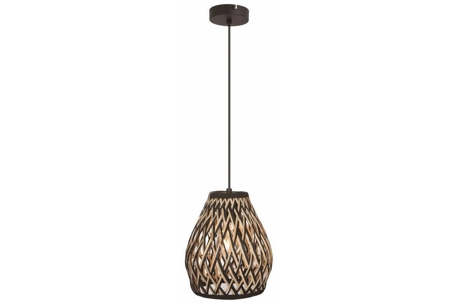 Lampada a sospensione boho bambù Ø20 E27 40W Carmina