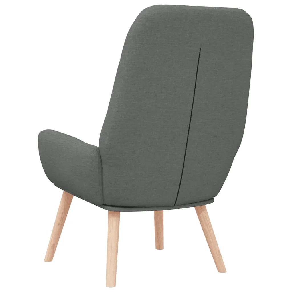 Poltrona | Sedia Relax Grigio Scuro in Tessuto