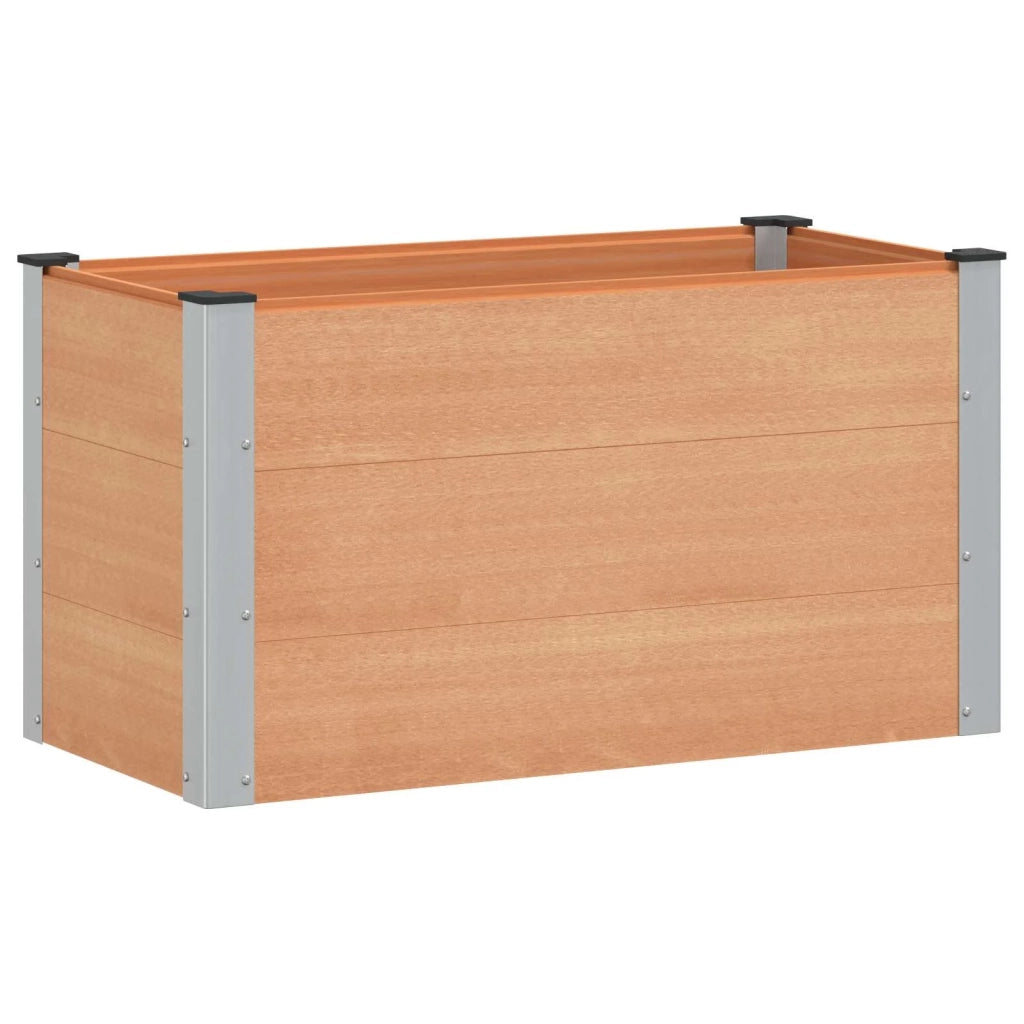 Fioriere | Cassetta per fiori | Letto rialzato da giardino Marrone 100 x 50 x 54 cm