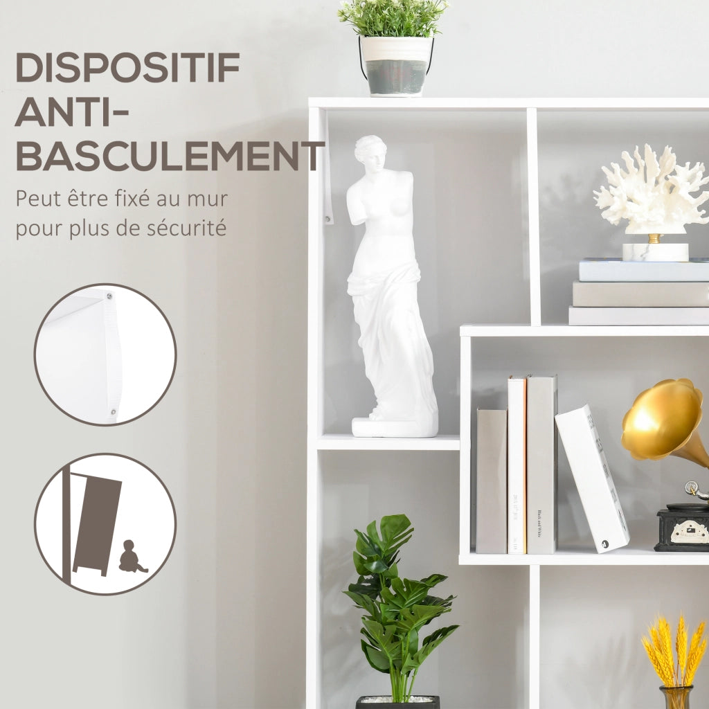 Libreria Design Moderno ¨C Minimal ¨C Bianco 70x24x178 cm