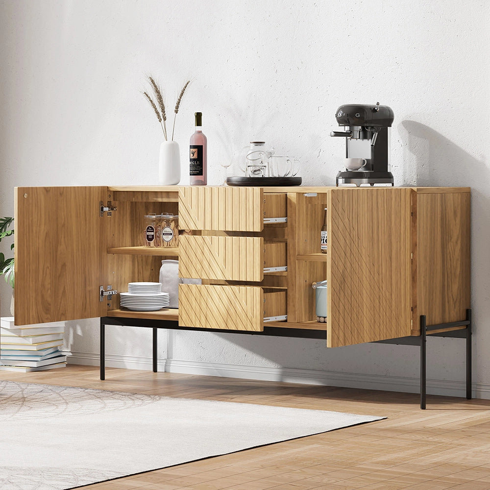 Buffet TV - Xylo - 2porte+3cassetti 140x40x75cm