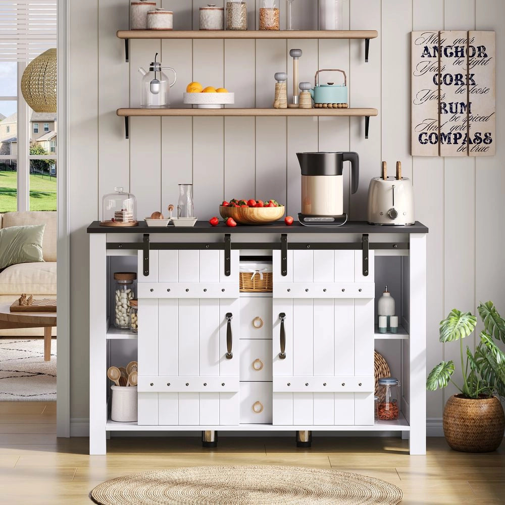 Buffet rustico - Xylo - 3cass scorrevoli 120x40x80cm