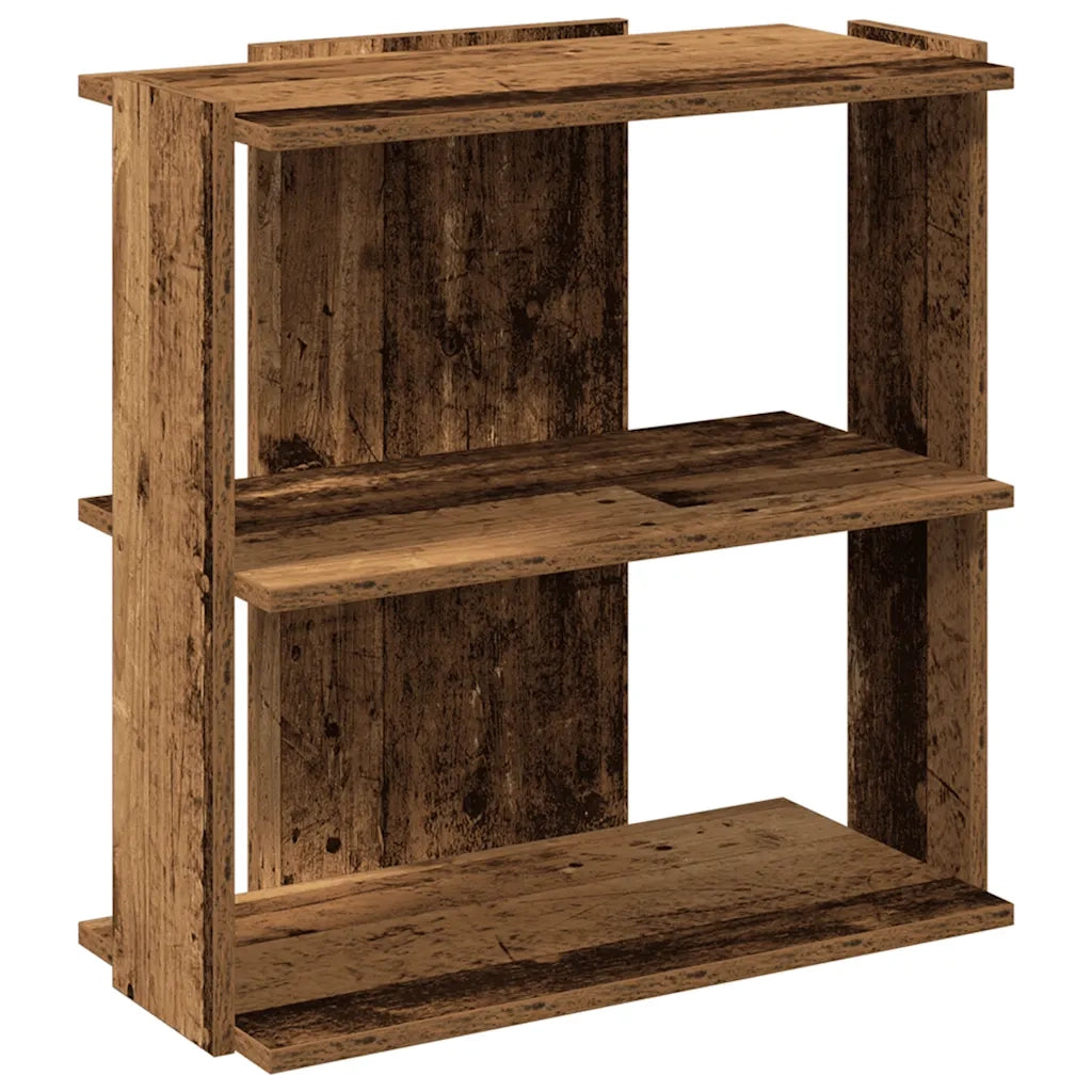 Libreria a 3 Ripiani Legno Vecchio 60x30x60cm Legno Multistrato 860254
