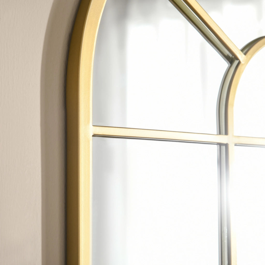 Specchio a Parete Moderno Arco ¨C Xylo ¨C Oro 70x50 cm