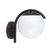 Applique esterno a sfera V-TAC E27 nero opaco IP44 26cm