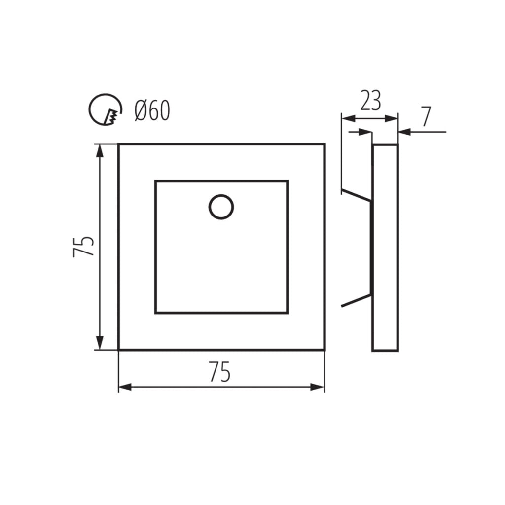 Lampada scala Kanlux APUS LED 0,8W 4000K sensore movimento