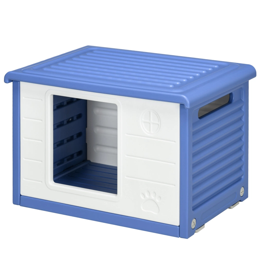 Casetta per Cani ¨C Minimal ¨C Blu e Bianco