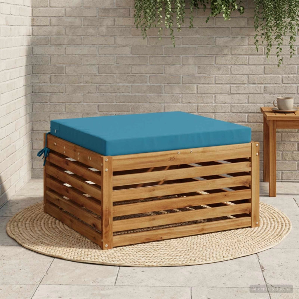 Cuscino per Sedia in Unico Pezzo SOEST 100% Poliestere Azzurro 944917