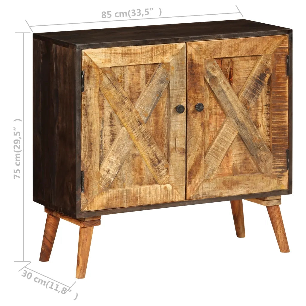 Credenza in Legno Massello di Mango 85x30x75 cm 246161