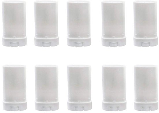Balsamo Labiale 10 Unita 15ml - Tube Ovale - Confezione Riciclabile - Cosmetica Artigianale - Ermetico - Dosing Preciso - Tube Cosmetici