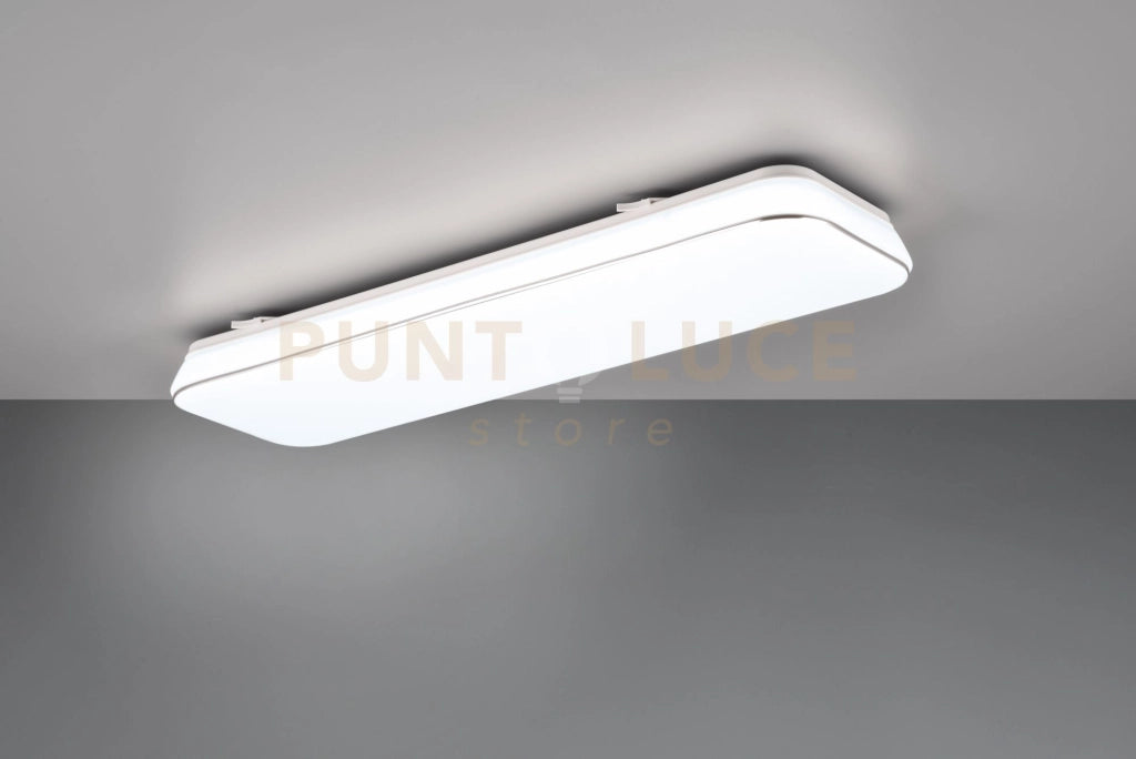 BLANCA PLAFONIERA LED 28W 3400lm, 4000K RETTANGOLARE DIMMERABILE CON INTERRUTTORE 60CM X 17CM