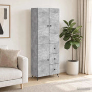 Set di armadi 2 pz Grigio Cemento Legno ingegnerizzato 3416901