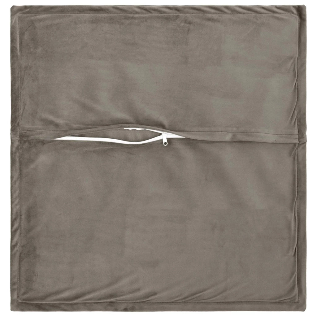 Federa 2 pcs HOUTEN Grigio Chiaro 60 x 60 cm Velluto 920663