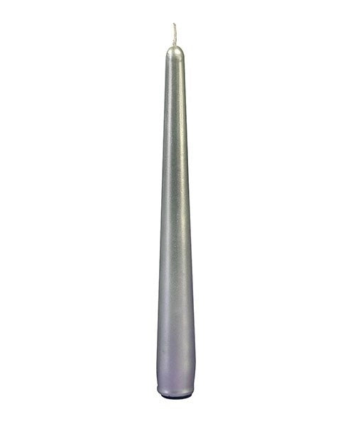 Candele coniche per candelabro candeliere argento 21 cm 6 pezzi