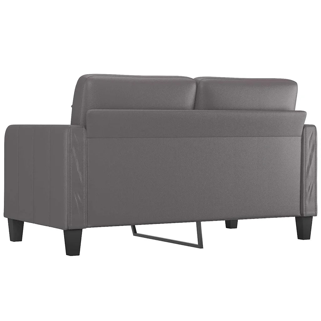 Divano a 2 Posti-Sofa 2 Posti Grigio 140 cm in Similpelle 537165