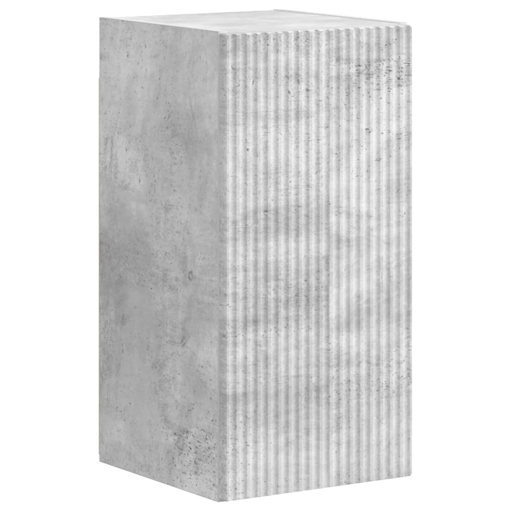 Set mobile TV 4 pz-Credenza per TV Grigio cemento Legno multistrato 641590