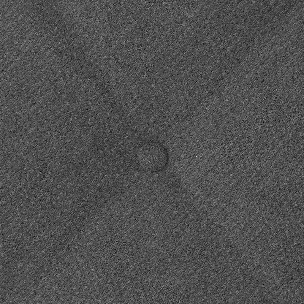 Cuscino per Schiena Grigio scuro 60 x 50 cm Tessuto in Cords 42014694