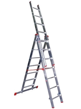 SCALA ALLUMINIO STEP UP TRIPLICE 3X12GR.MT7,43
