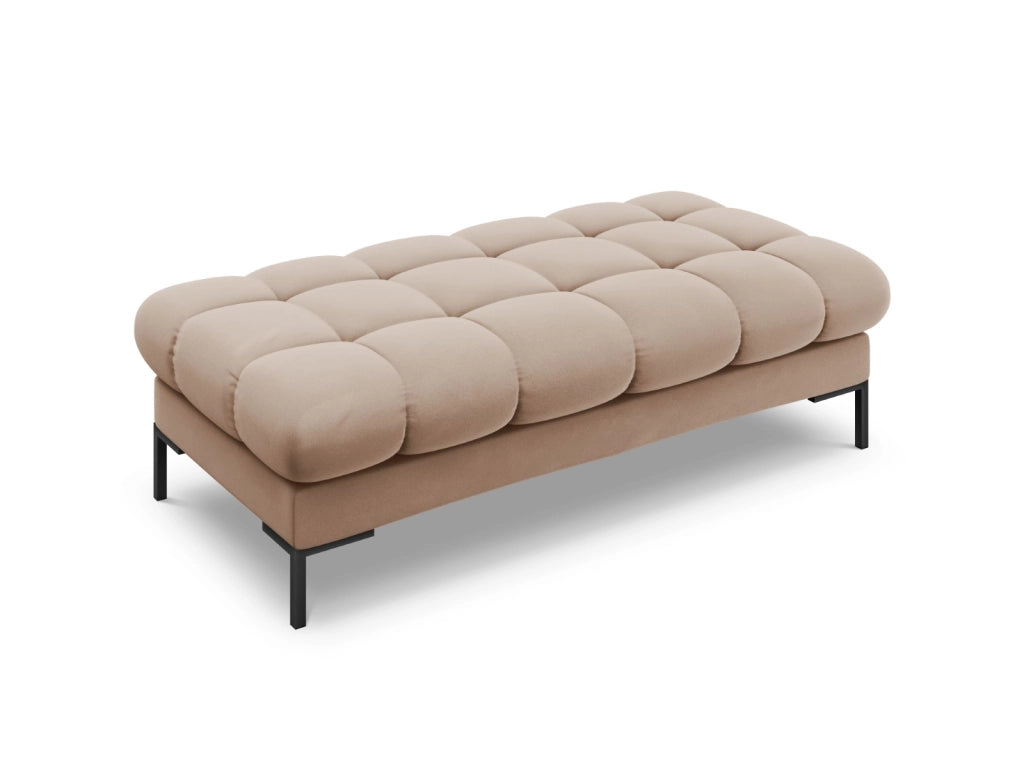 Cosmopolitan Design - Panca "Bali" 2 posti in velluto beige 