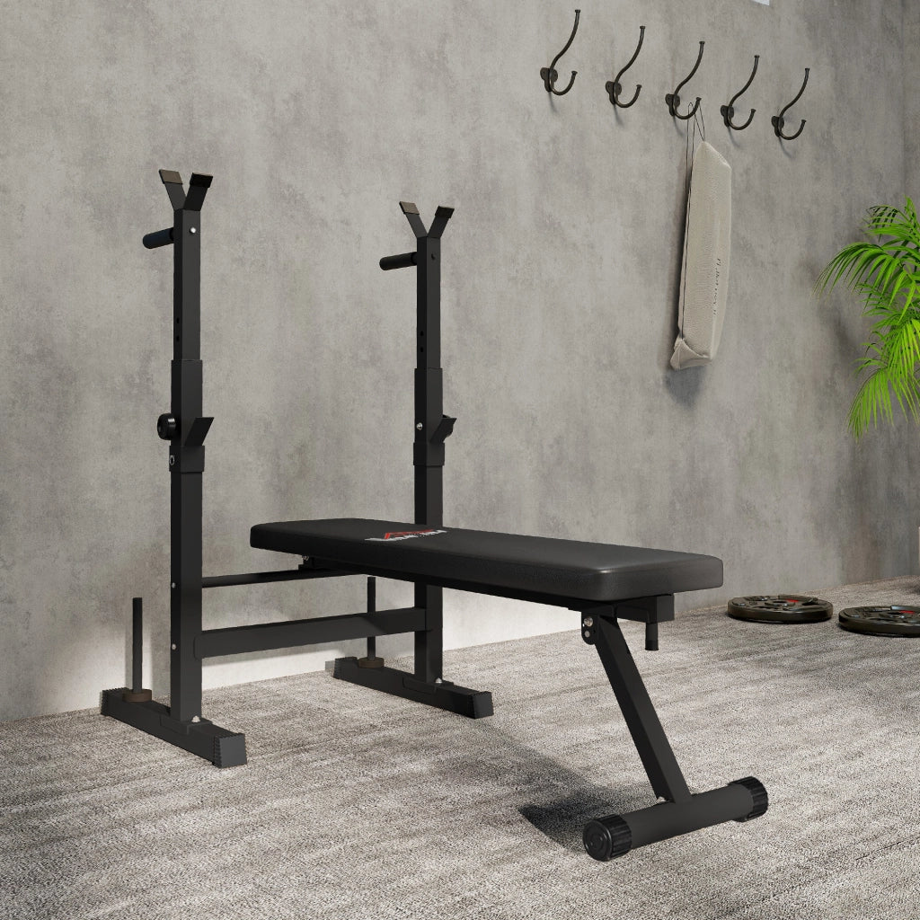Panchetta per Dip con Supporto Barra ¨C Minimal ¨C Nero 220 kg
