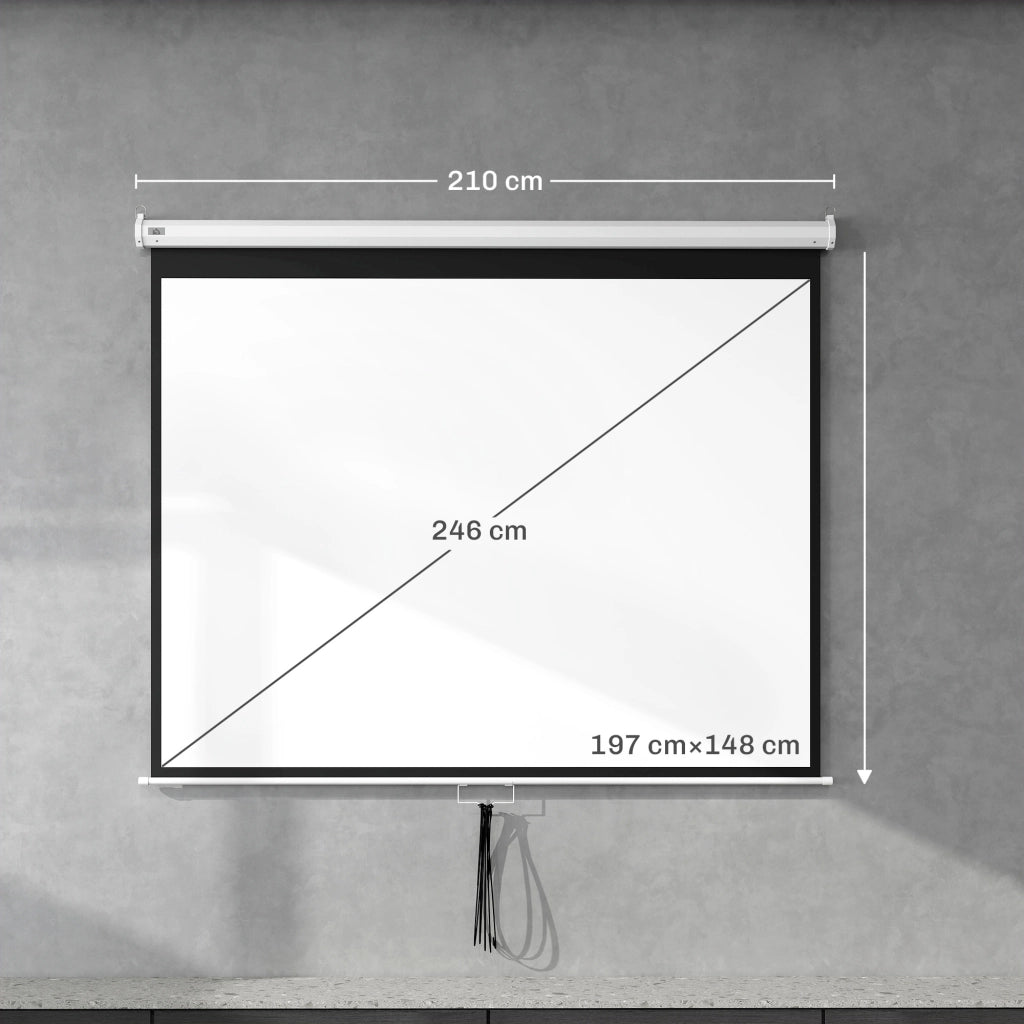 Telo per Proiettore ¨C Minimal ¨C Bianco e Nero 210x8.6x7 cm