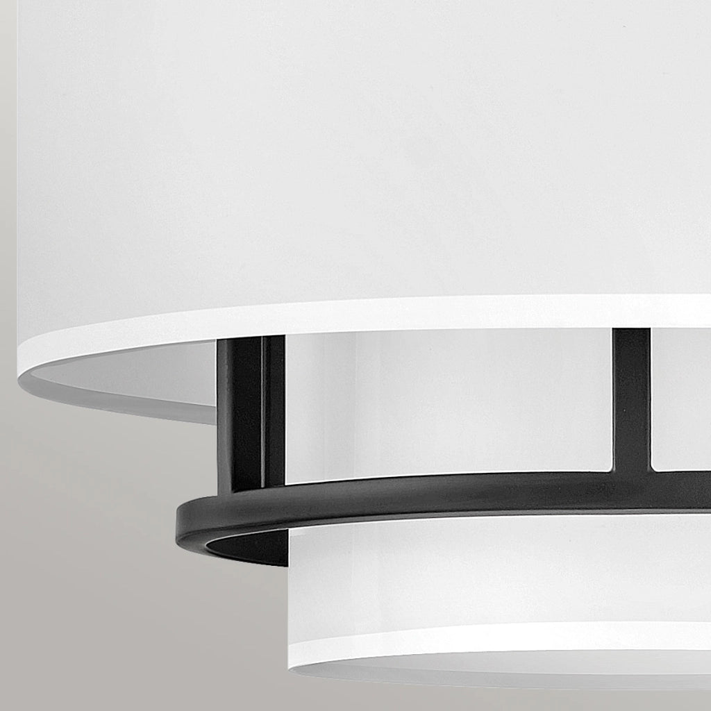 Lampada da soffitto Hinkley Graham nera 3xE14 40W Ø40,6cm