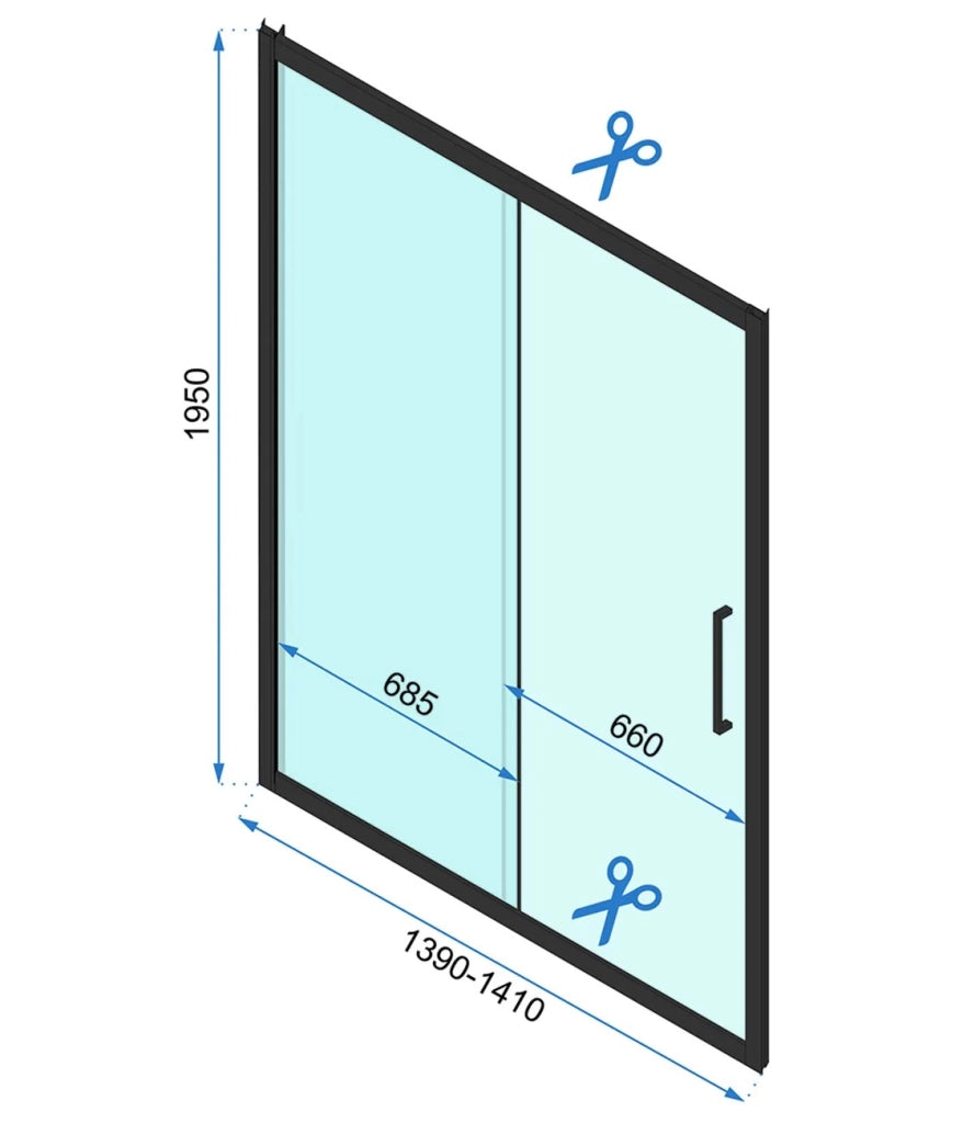 Cabina Doccia A Parete Rapid Slide 150x100