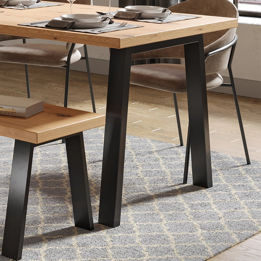 Vicco Gambe per tavolo Nero 75 x 72 cm A forma di U