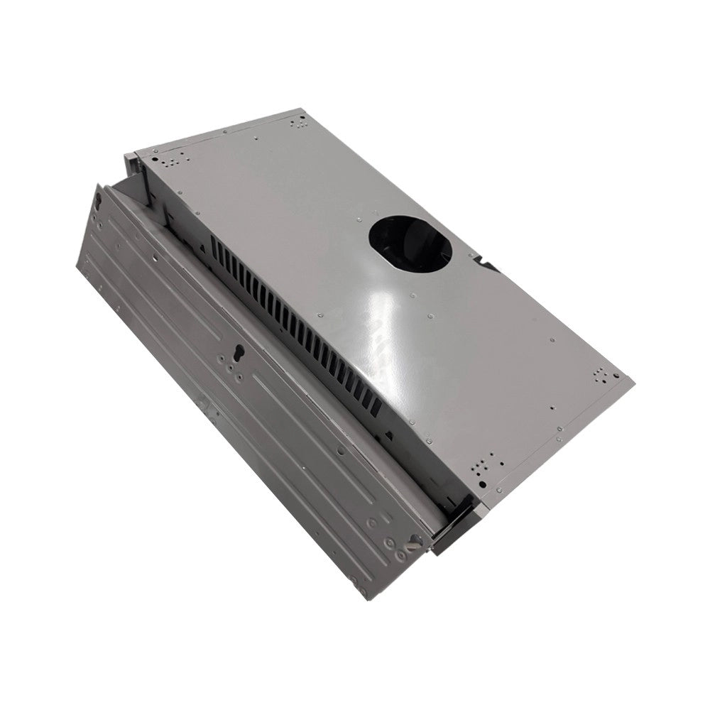 Samet, Cappa Aspirante da Incasso 90 cm Estraibile con Luce LED e Potenza 300 m³/h, Colore Alluminio, 90x30x15 cm