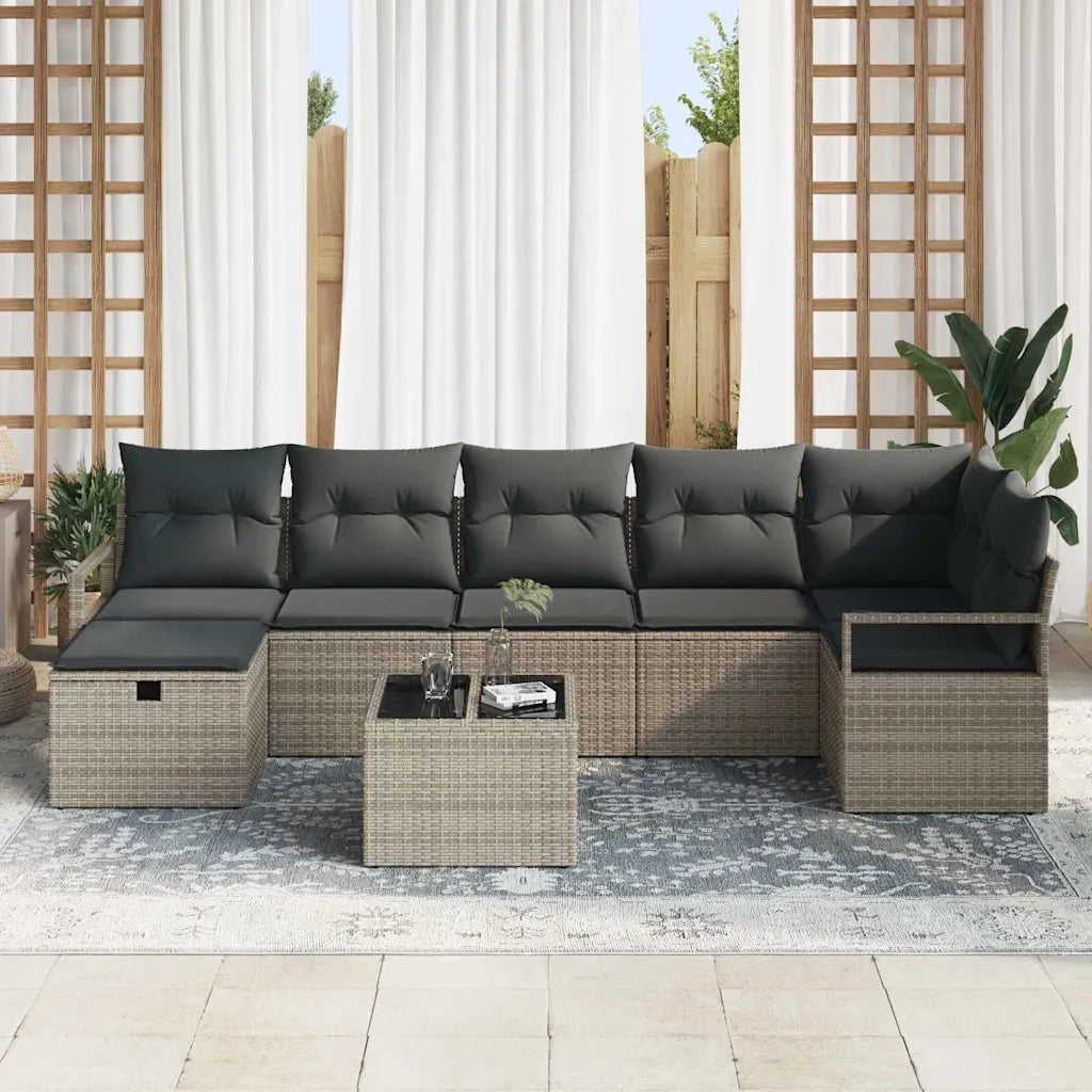 Set di divani con cuscino 4 pcs polyrattan 3360540