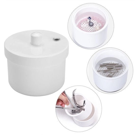 Sterilisatore Professionale per Disinfezione - Sterilisatore per Manicure - Sterilisatore per Gli Strumenti - Contenitore per Disinfezione a Sfera - ABS - 9,3 cm di Diametro - Contenitore per Sterilizzazione