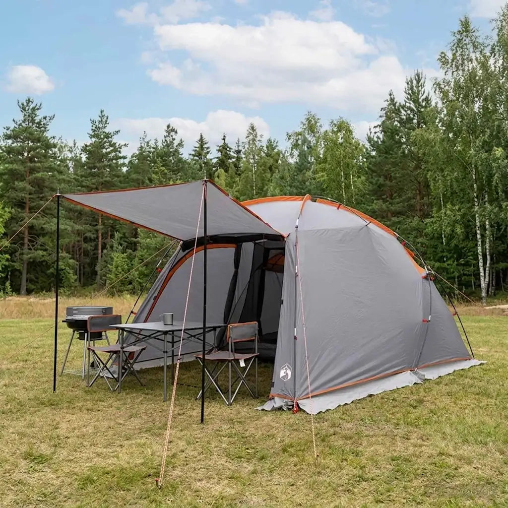 Tenda a tunnel Grigio e arancione 361 x 235 x 147 cm