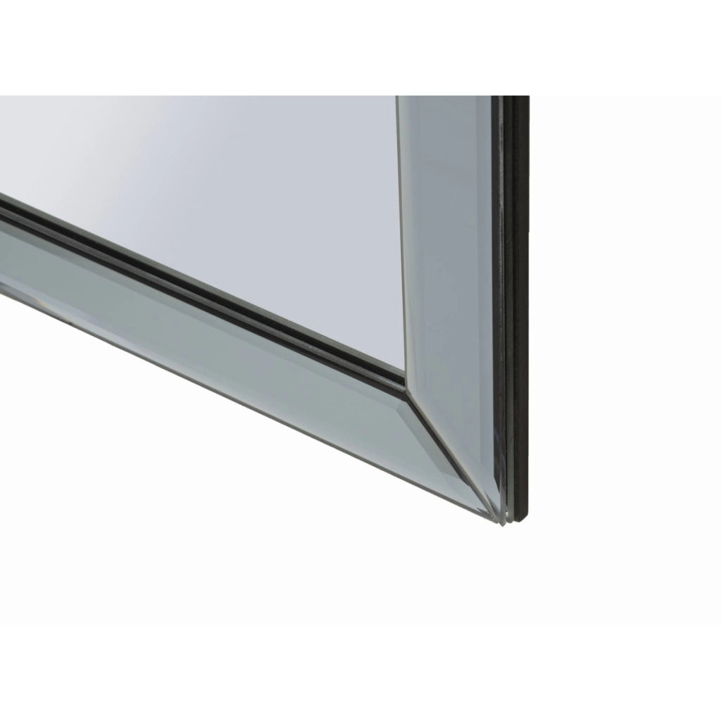 Specchio con Cornice Classico, Grigio, MDF, 100x85x1 cm