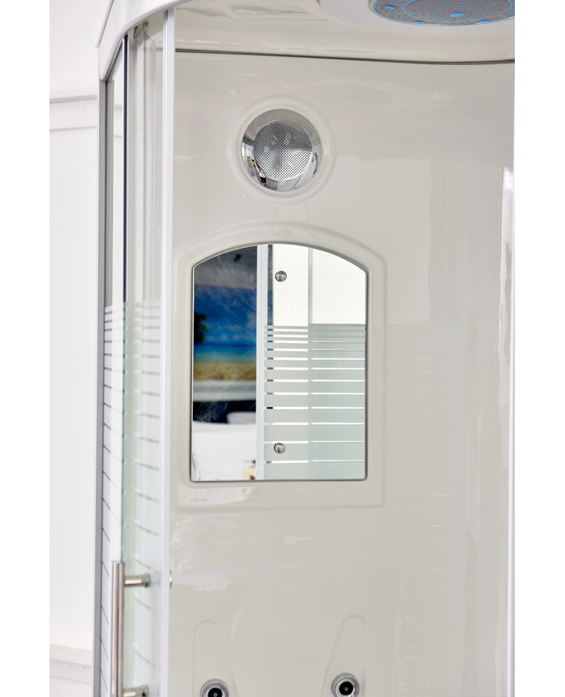 Cabina Doccia Idromassaggio 90x90cm Luci, Full Optional Sicorage Serfia