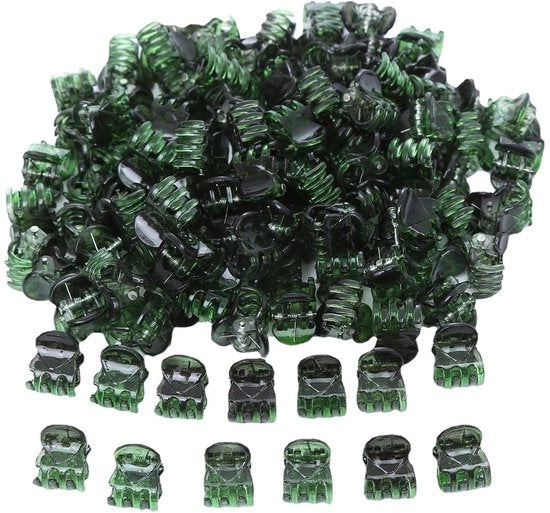 Spazzola per capelli 20 pezzi - Spazzola per capelli mini - Spille trasparenti per capelli - Accessori antiscivolo per capelli - Materiale plastico - Dimensioni 2x1,8 cm